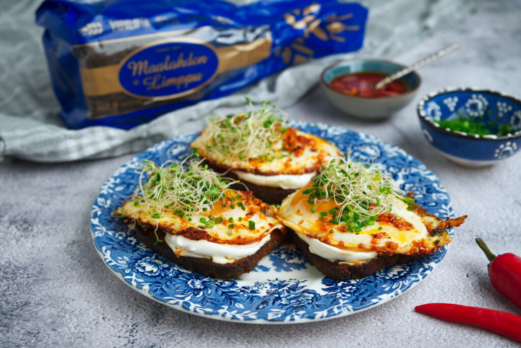 Crispy chili munavoileivät