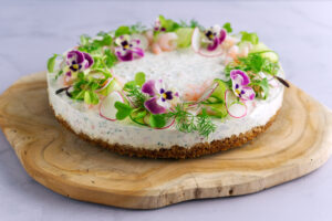 Skagen-voileipäkakku